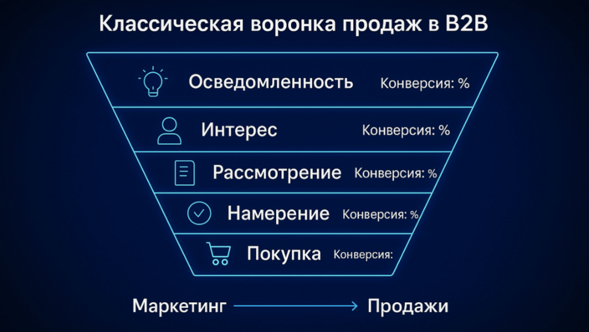 Форма заявки с сайта Воронка продаж